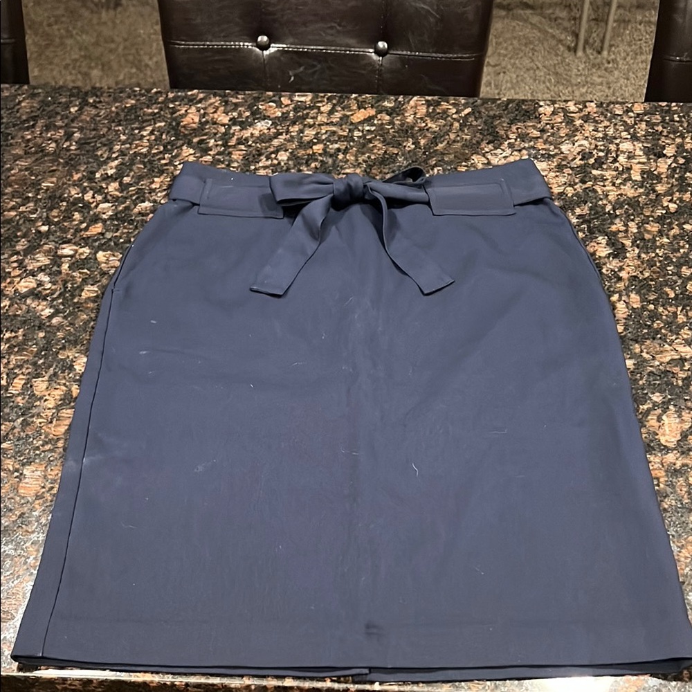 Banana Republic Blue Knee-Length Pencil Skirt